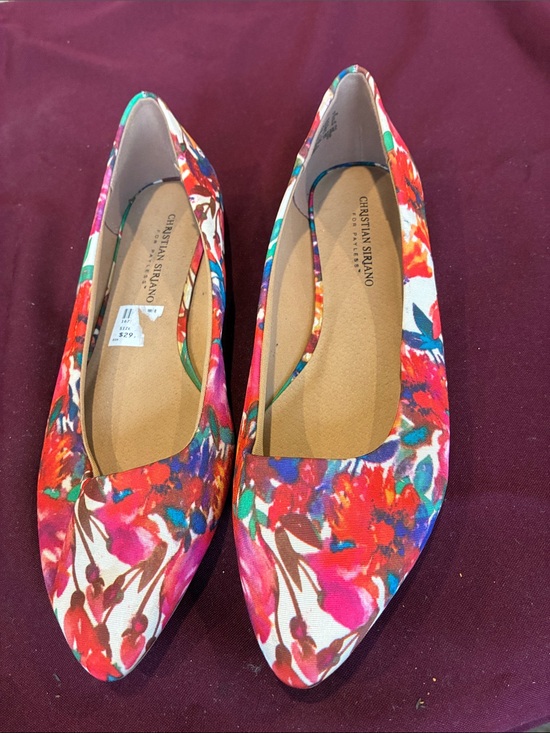 Christian Siriano Shoes - Christian Siriano Multicolor Floral Pointed-Toe Flats